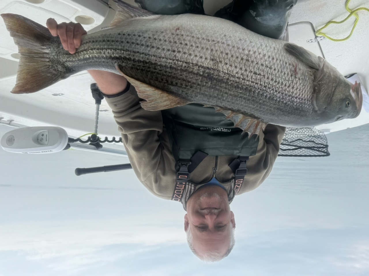 WSBC member with striped bass