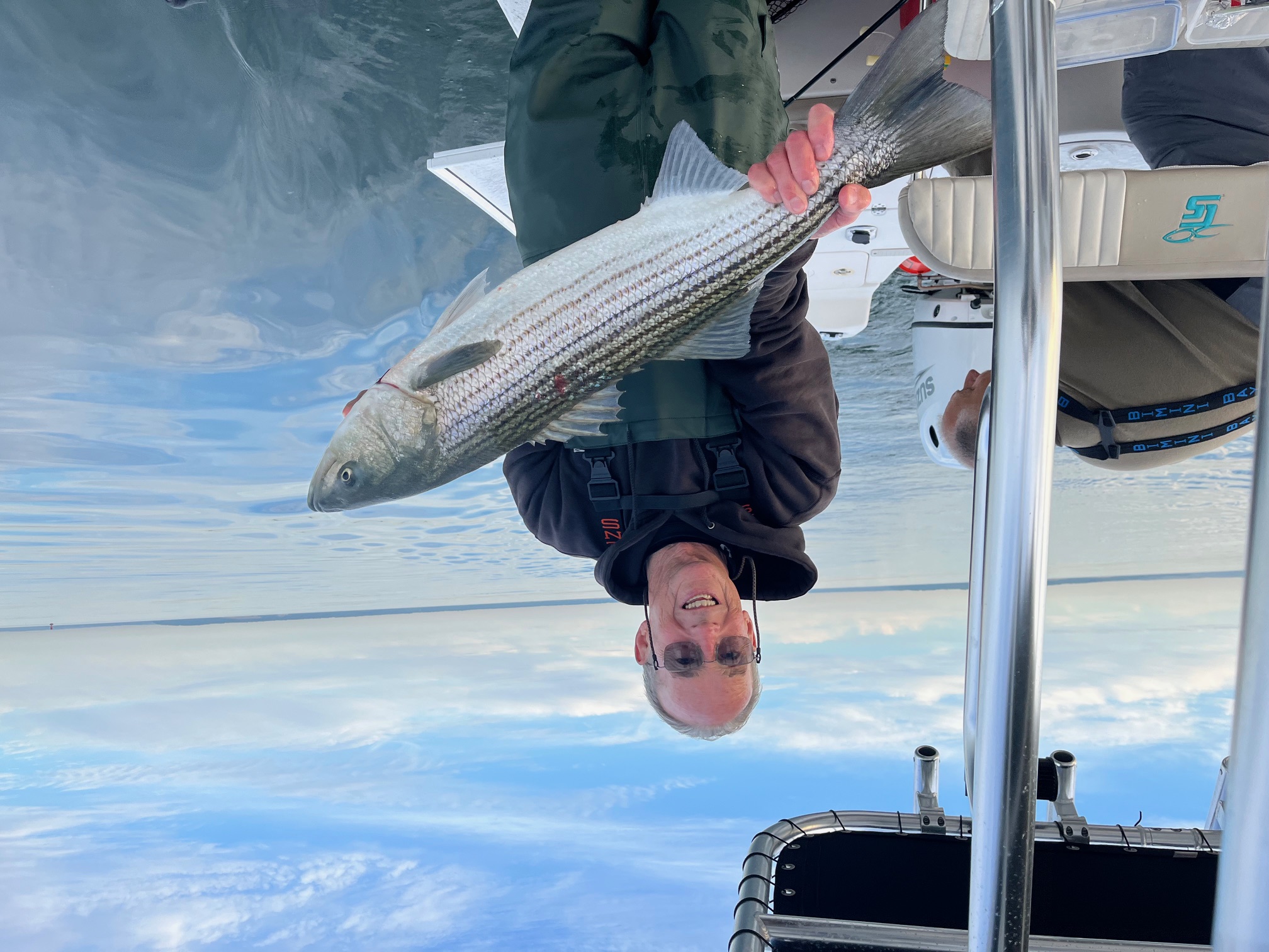 WSBC member with striped bass