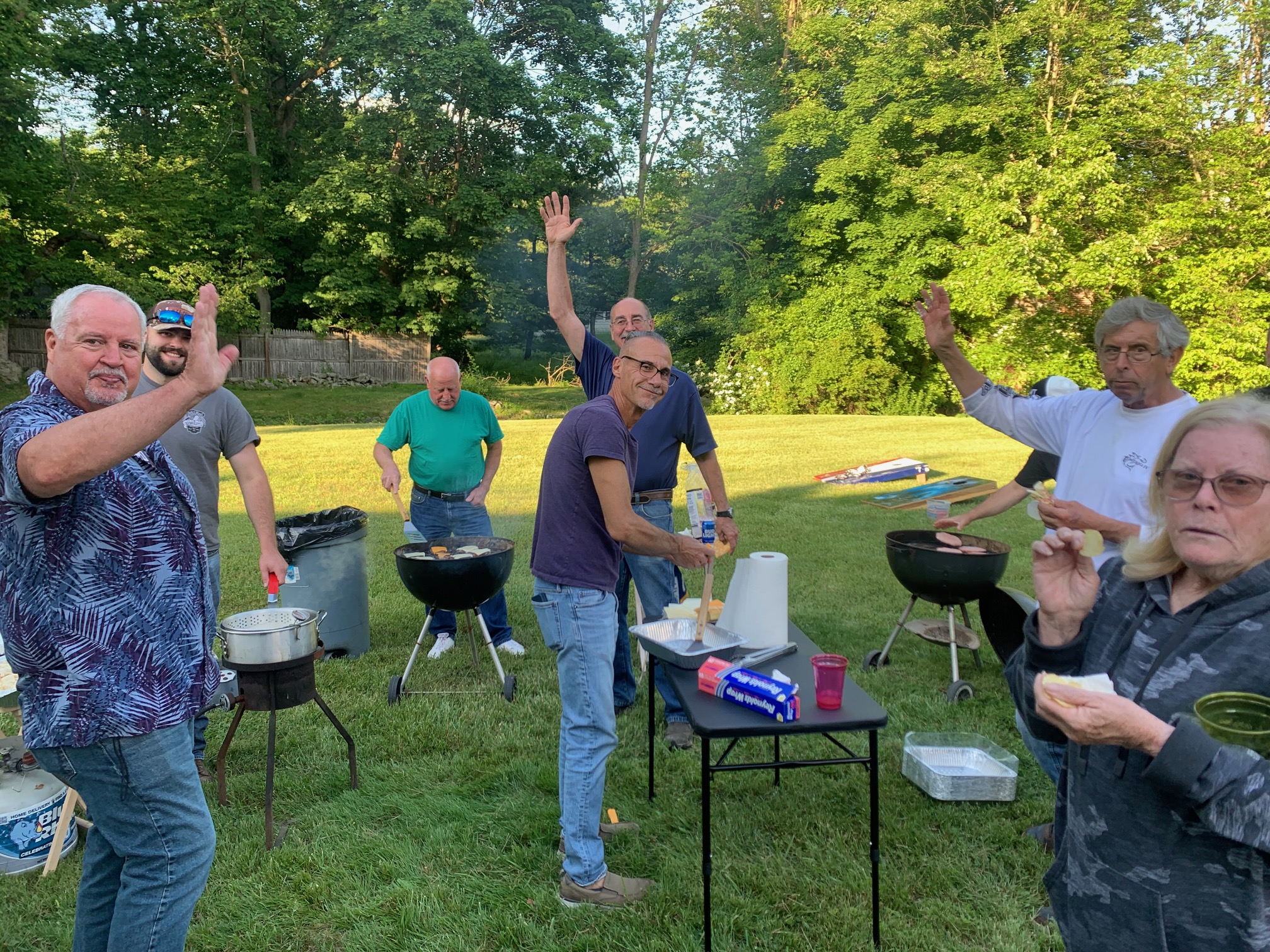 WSBC Members at summer cookout