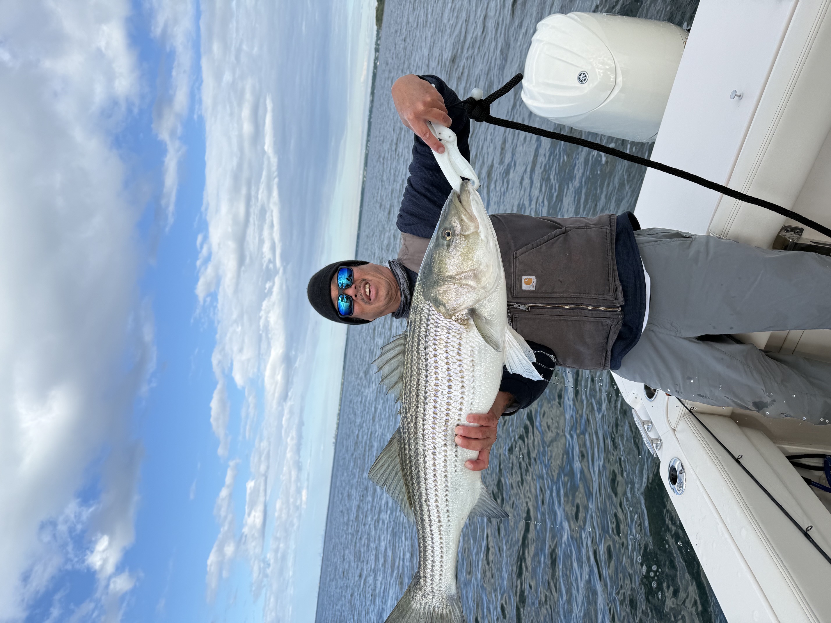WSBC member with striped bass 2026