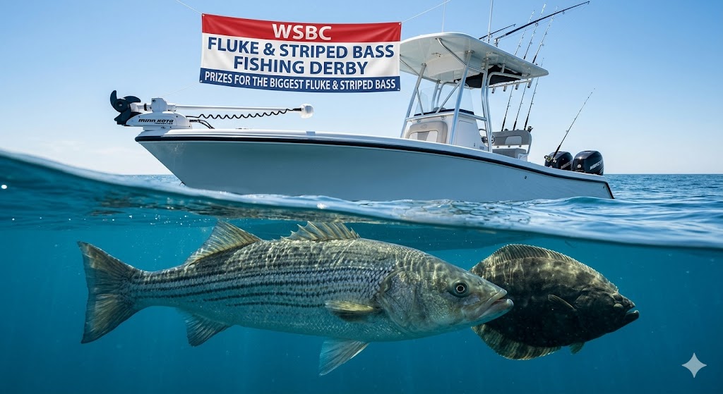 2026 WSBC Fluke and Striped Bass Fishing Derby banner